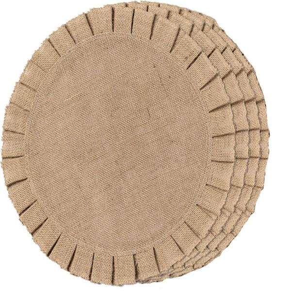 4 st Enkel cirkulär servismatta Miljövänlig B  4 PCS