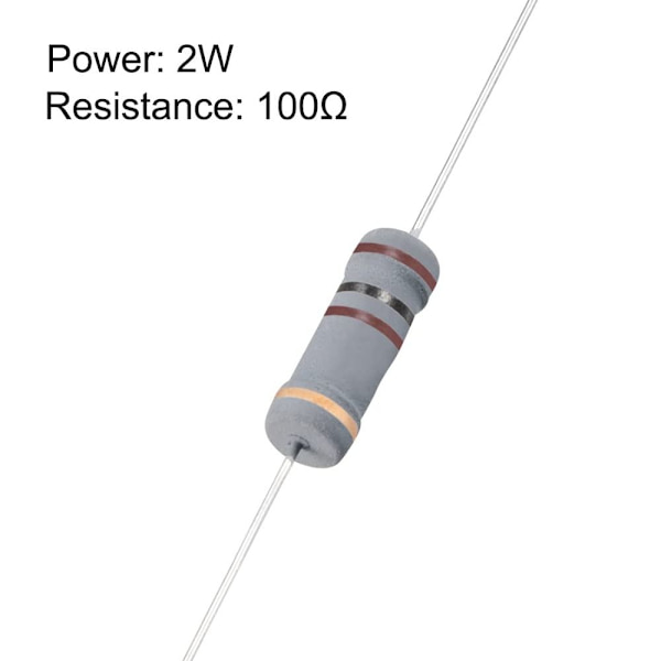 100 Ohm Resistor Carbon Film Modstande 50 STK 50 STK 50pcs