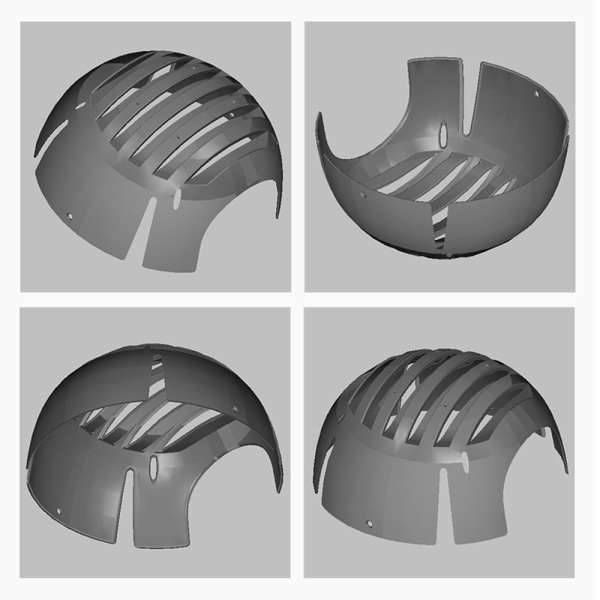 Skyddshjälmsfoder Mandibular Band 4 4 4