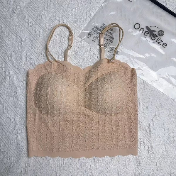 Crop Top Camisole HUDFÄRG Skin Color