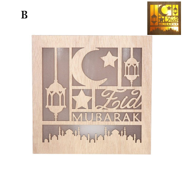 LED-lys Eid Mubarak B B