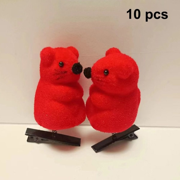 10 stk 3D Spring Andenæb Clip Hårnål A A A