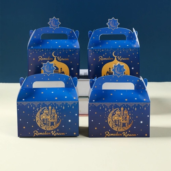 12 stk Eid Mubarak Chokolade Candy Cookies Box Gaveemballage poser A