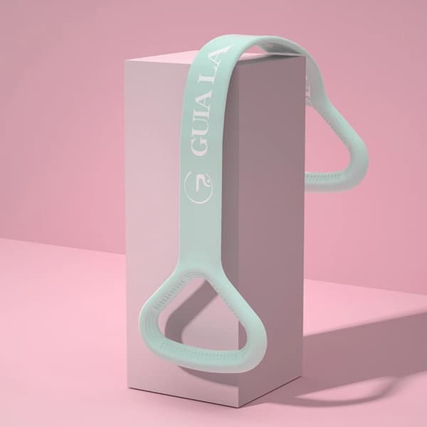 Pilates elastiskt spännrep i plast ROSA pink