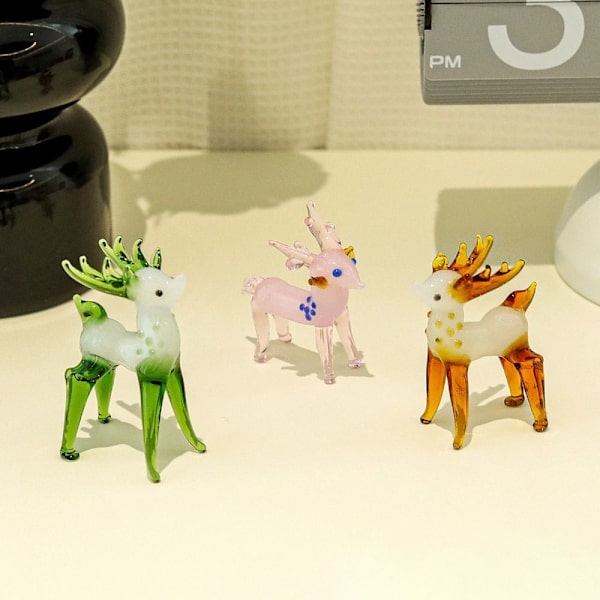 Crystal Sika Deer Ornament Heminredning och tillbehör C C C