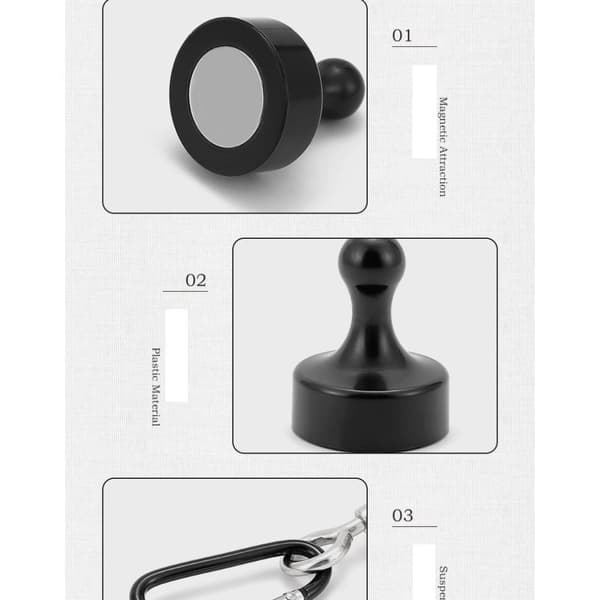 Magnetisk krok D-formet spenne BLÅ blue