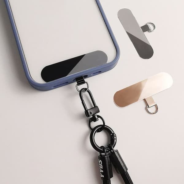 Mobilskal i metall, telefonrem, packning SILVER silver