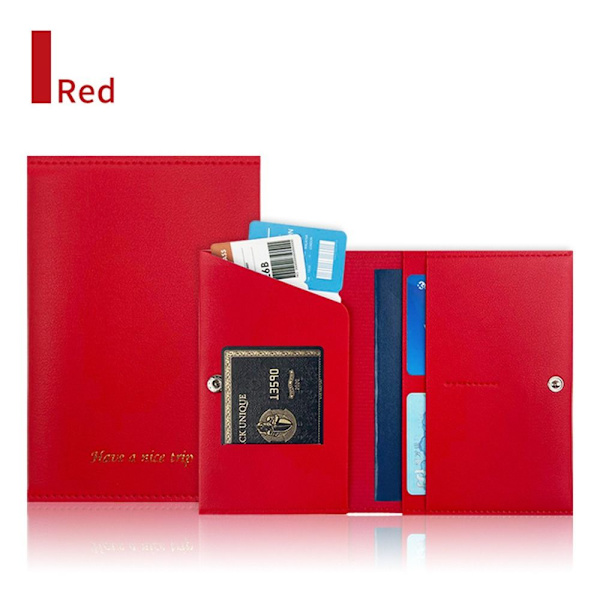 Pass Cover Dokument Case RÖTT Red