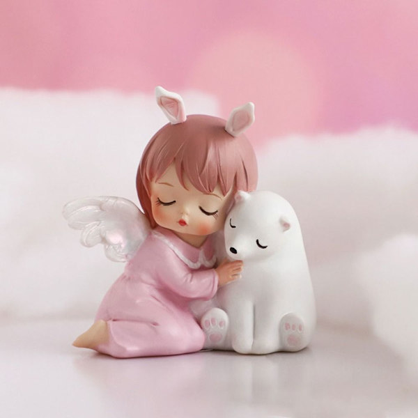 Resin Girl Ornaments Hemdekoration Ornament C C C
