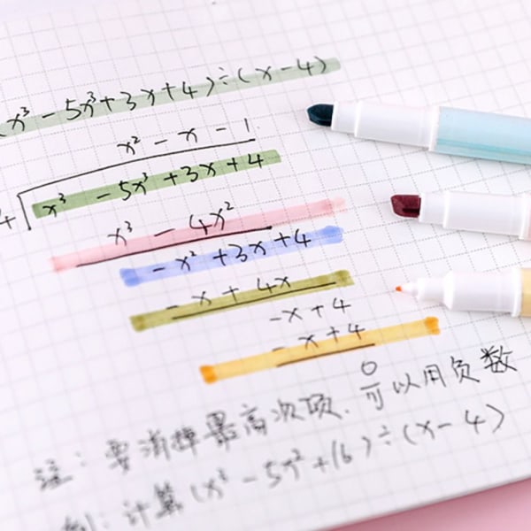 4 kpl / set Highlighter Pen Color Marker Marker Pen 01 01 01