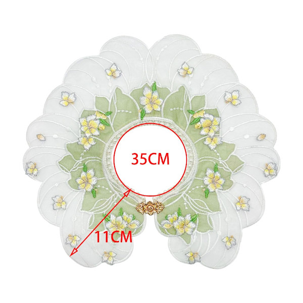 Barns Cloud Shoulder Hanfu broderad krage Avtagbar