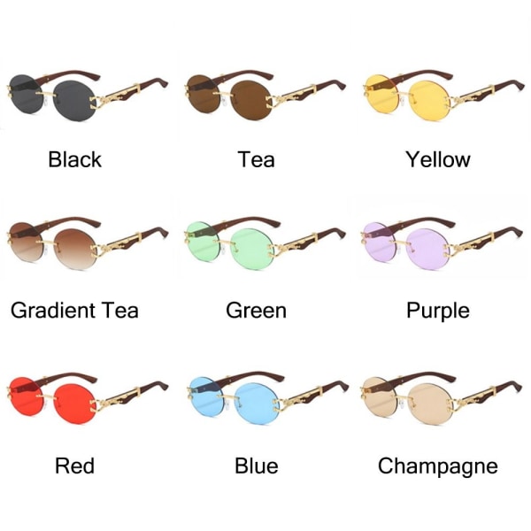 Ovale solbriller for kvinner Gradient solbriller BLÅ BLÅ Blue