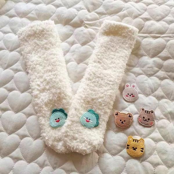 Baby sammetsstrumpor Halkfria bomullsstrumpor RABBIT RABBIT Rabbit