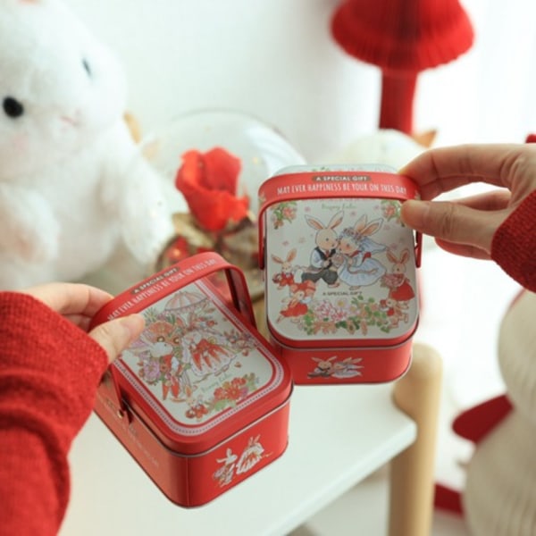 Candy Tin Box Opbevaringsdåse 6 6 6