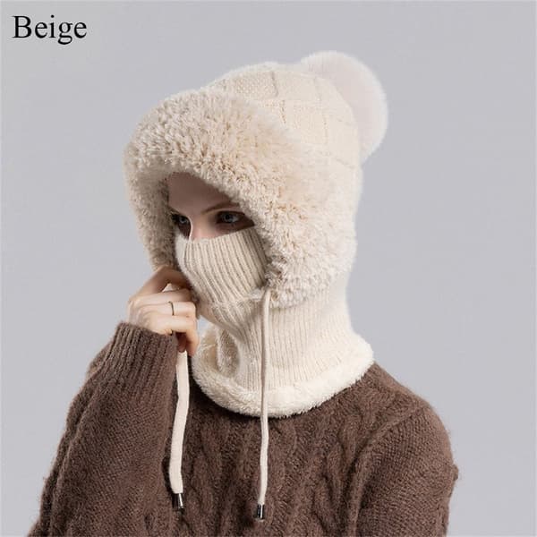 Pälsmössa Beanies Hatt BEIGE beige
