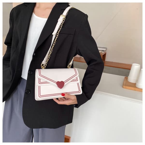 Messengerbag Skulderveske HVIT white