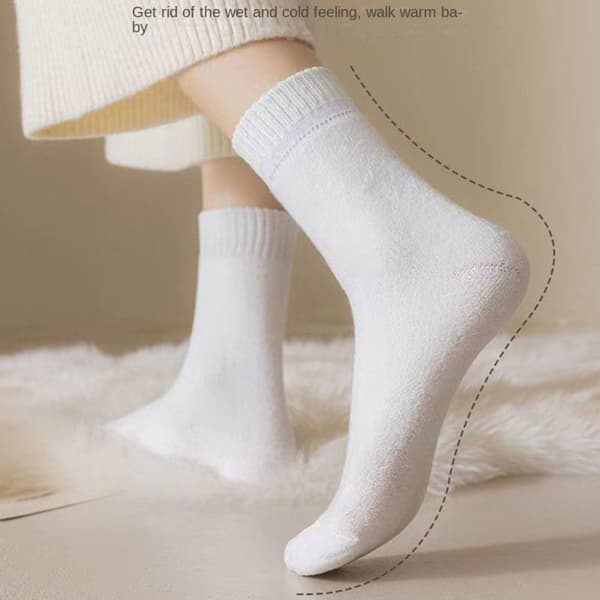 Vintervarmer Tykke Cashmere Snestrømper BEIGE beige
