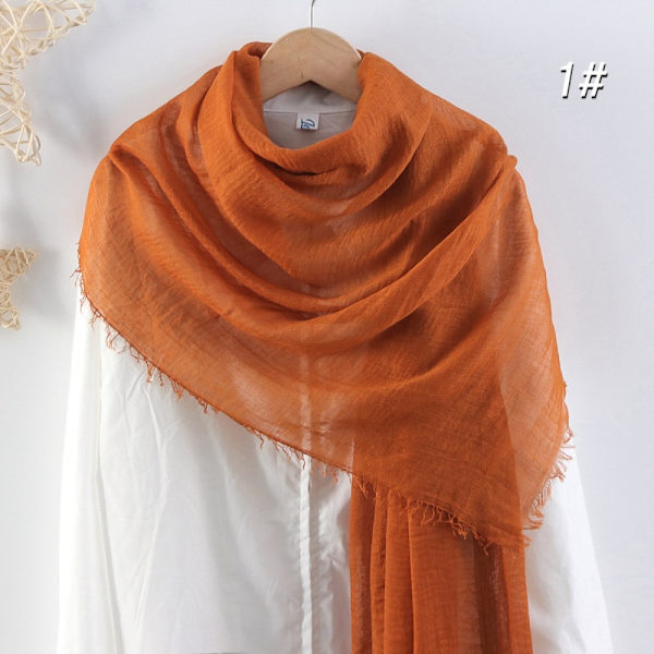 Shawl Wrap Headscarf Muslim Hijab Huivit RUSKEA Brown