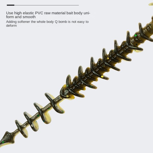 Fiske Mjuka Lures Fiske Jig Lure SVART&GULD black&gold