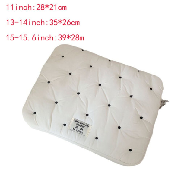 Laptop Sleeve Bag Tablet Sleeve Cover Väska VIT 13-14INCH White 13-14inch