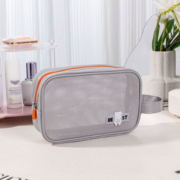 Mesh Taske Makeup Taske SORT black