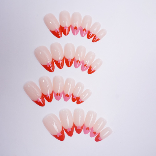 Almond False Nail French Fake Nails XR-15 XR-15 XR-15
