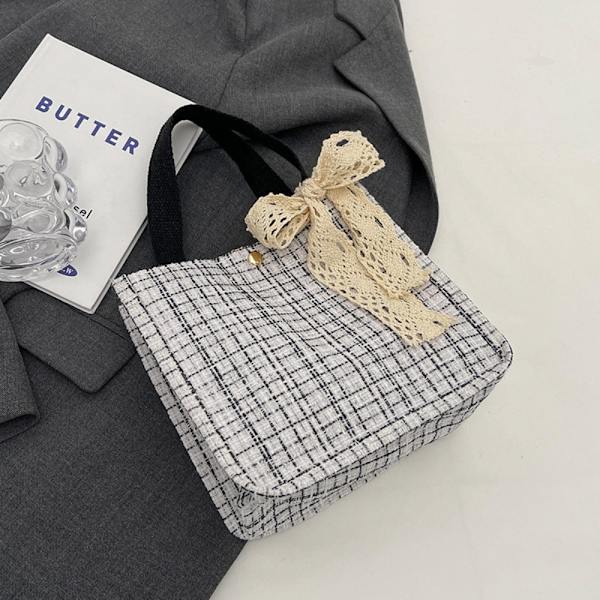 Canvas Tote Tasker Bærepose BLÅ L Blue L