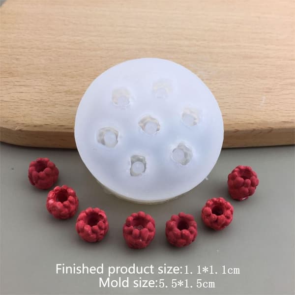Ljus Silikonform Bakform BLÅBÄRSFORM BLANDADE BLÅBÄR Blueberry Mold Mixed