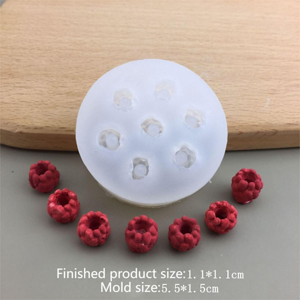 Stearinlys Silikonform Bakeform BRINGEBÆRFORM L BRINGEBÆR Raspberry Mold L