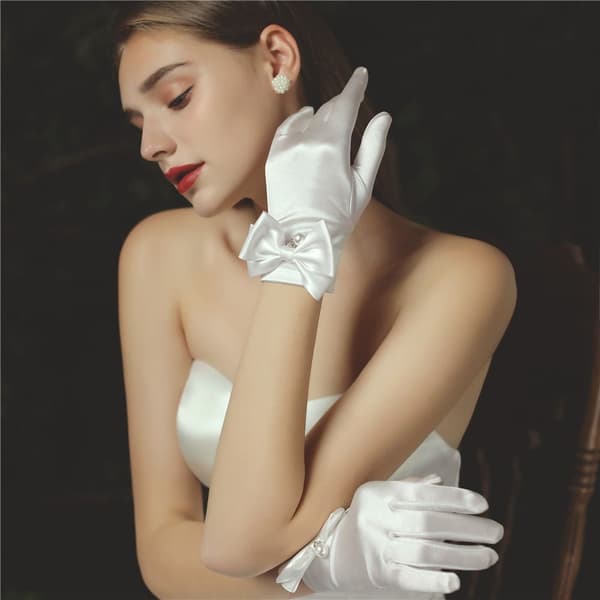 Brudehandsker Bryllupshandsker Dame Operahandsker HVIDE White