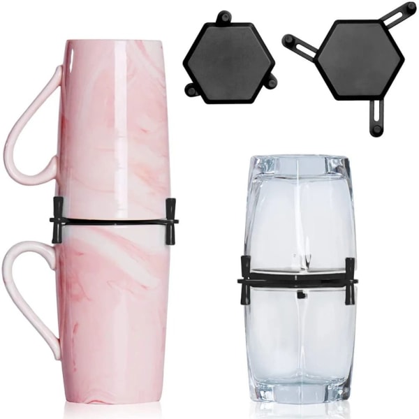 Kaffemugghållare Dryckesgods Stacker SVART Black