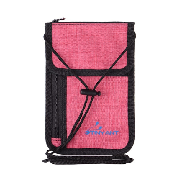 RFID-oppbevaringsveske Reisedokument Passbag SORT Black