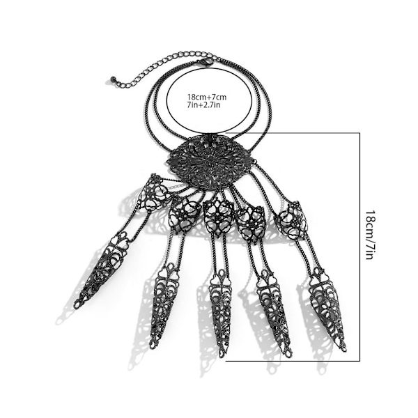 Gothic Finger Rannekoru Sormi Ranneketju Rannekorut STYLE 2 Style 2
