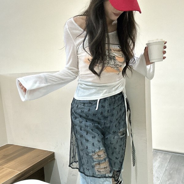 Harajuku Skjørt Lap Over Skjørt F F F