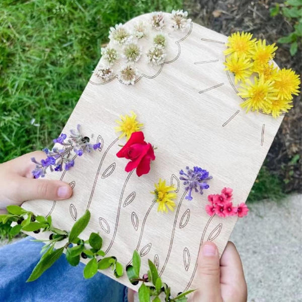 Flower Leaf Collector Boards Træsamlerplade C C C
