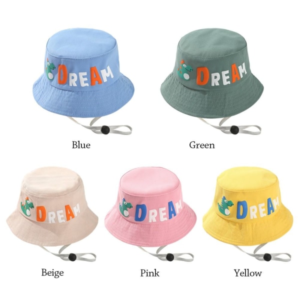 Børne Bucket Hat Sun Cap GUL Yellow