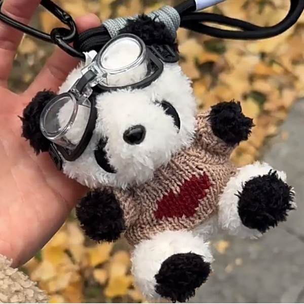 Panda Doll Avaimenperät Panda Pilot Riipus A A A