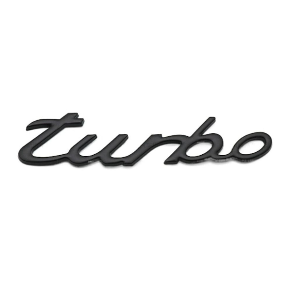 2 kpl TURBO Emblem Tarra 3D Metal Logo Auton Emblem Badge Lokasuoja