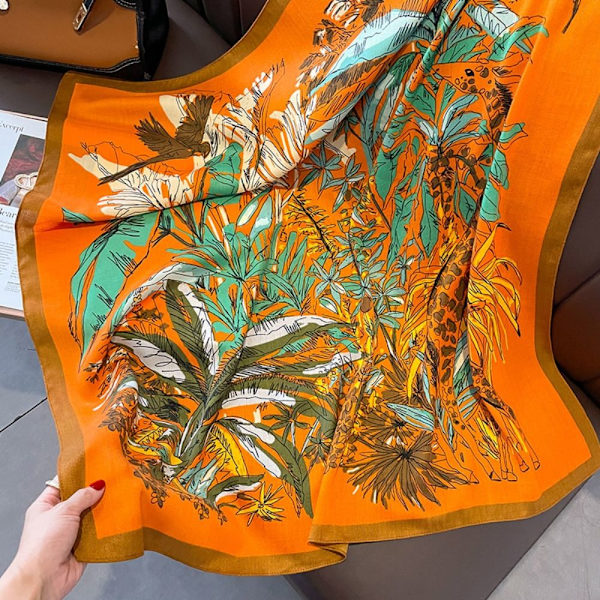 Strandsjal 90x90cm Sidensjal 5 5 5
