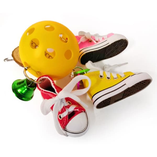 Fugle Legetøj til Foder Mini Sneakers Sportssko Legetøj med