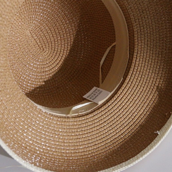 Dame Cap Beach Hat Hepburn Style Bøtte Hat MILKY WHITE MILKY Milky white