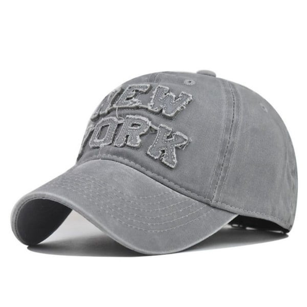 Brev Broderi Baseball Kasketter Snapback Hatte GRÅ grey