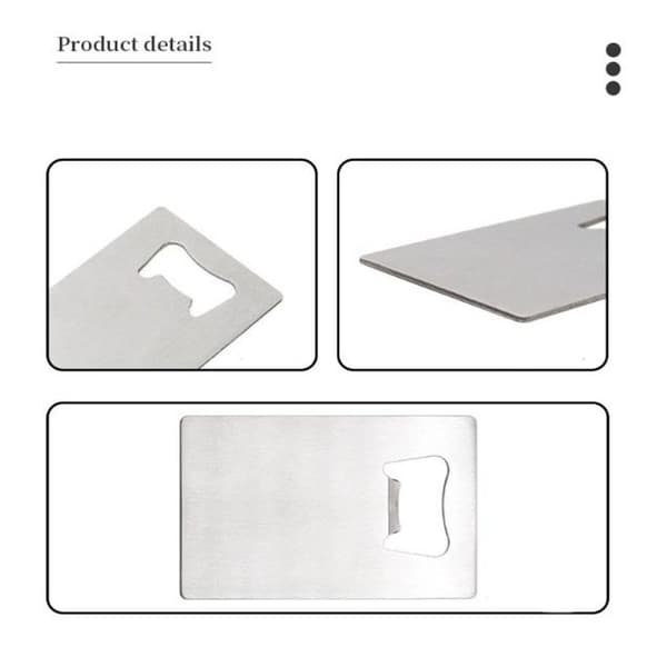 Kreditkort Flaskeåbner SORT Black