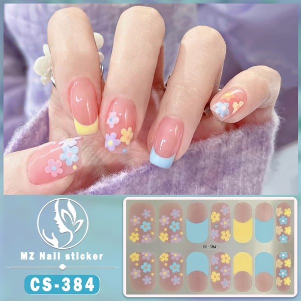 Franska Nageldekaler Nail Art Sticker 8 8 8