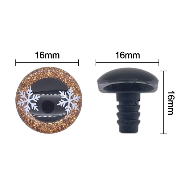 10 kpl/5 paria Eyes Crafts Eyes Puppet Crystal Eyes RUSKEA Brown