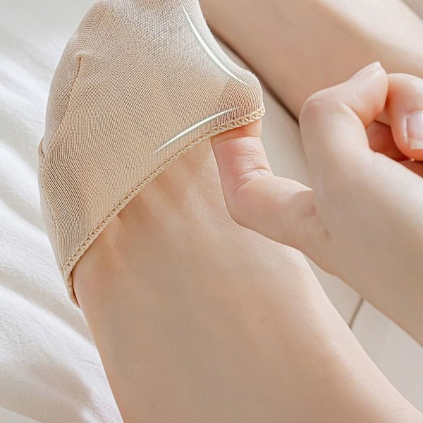 1 Par Half Feet Sokker Halv Palm Foot Pad APRIKOS Apricot