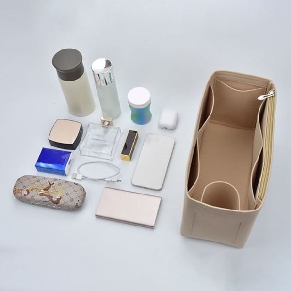 Handväska Insert Väska Handväska Liner BEIGE 3# 3# Beige 3#-3#