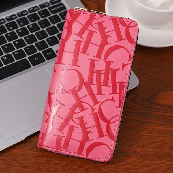 PU Wallet Single Pull Wallet PINK pink