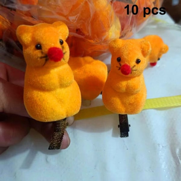 10 stk 3D vårenebbklips hårnål C C C