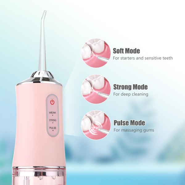 Oral Irrigator Elektrisk Tandrengörare ROSA Pink